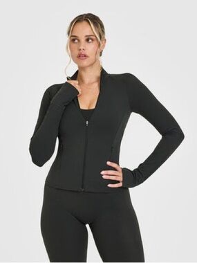 NWT Oner Active Black Full-Zip Soft Motion Jacket